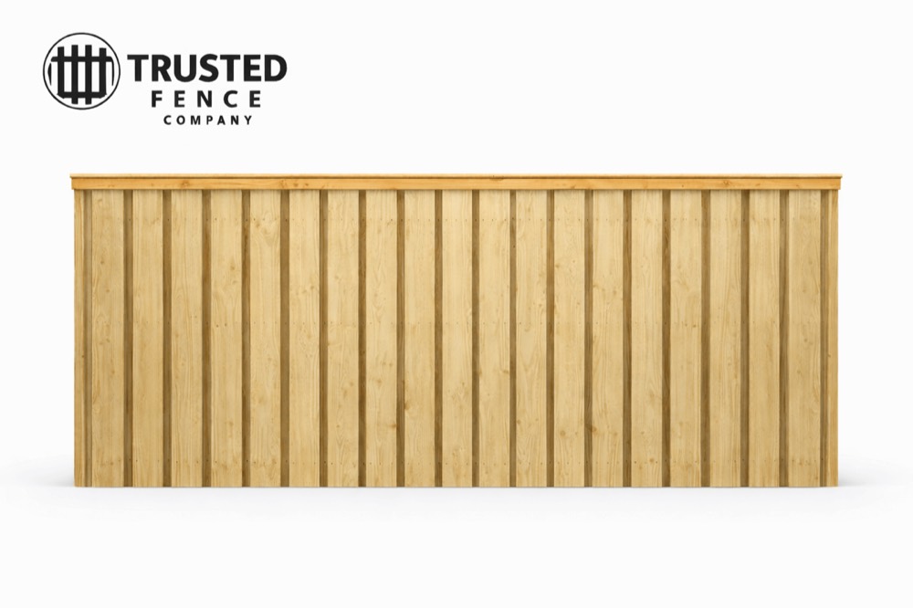 Cedar wood fence panel